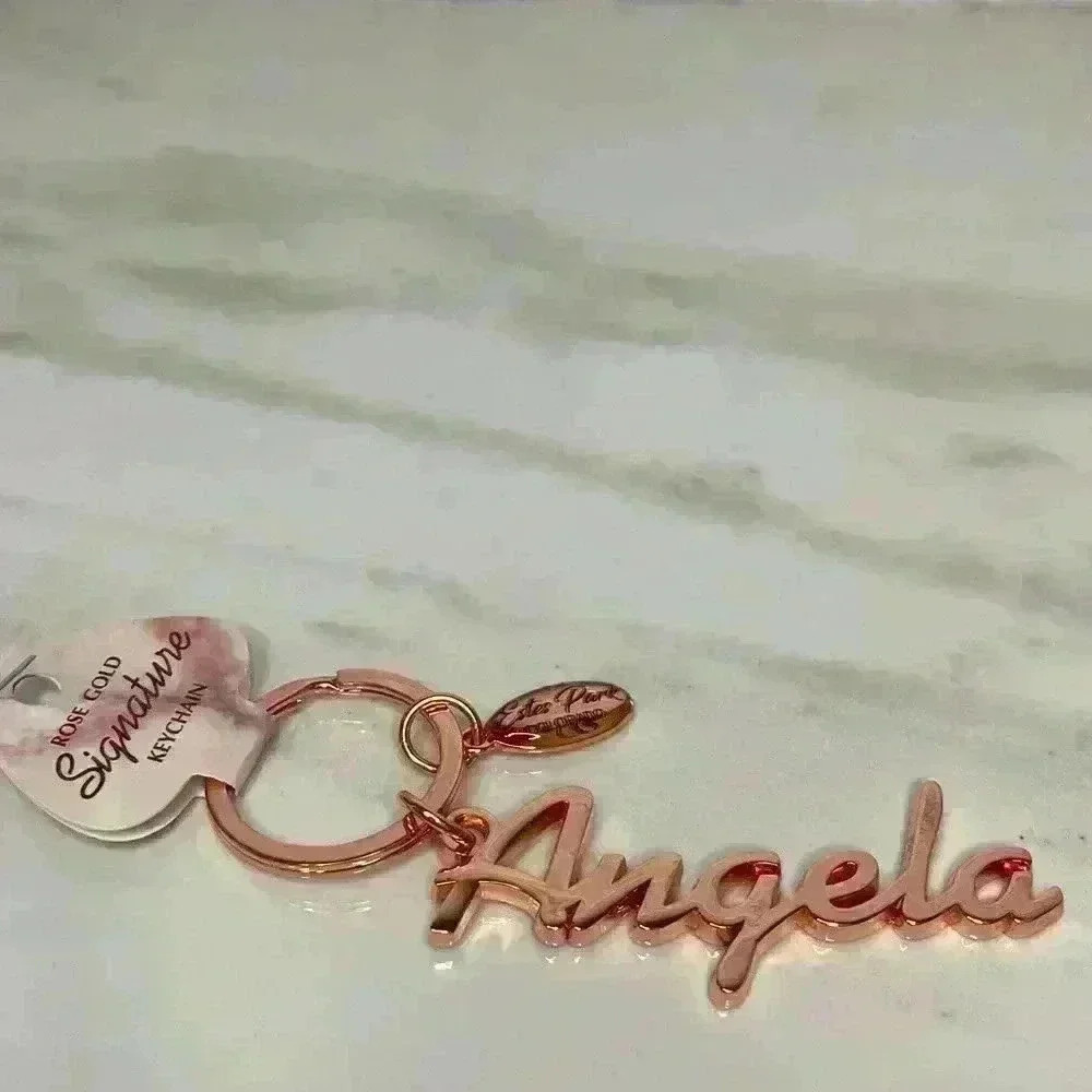 Estes Park Colorado Rose Gold Keychain “ANGELA” - Picture 1 of 2